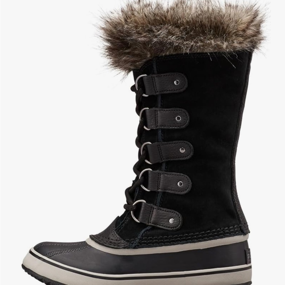 Women's Black Fur-Lined Sorel Winter Boots